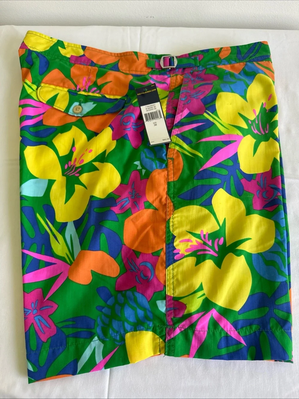 Polo Ralph Lauren Maine II Floral Swim Trunks Board Shorts Men’s Size 38 NWT